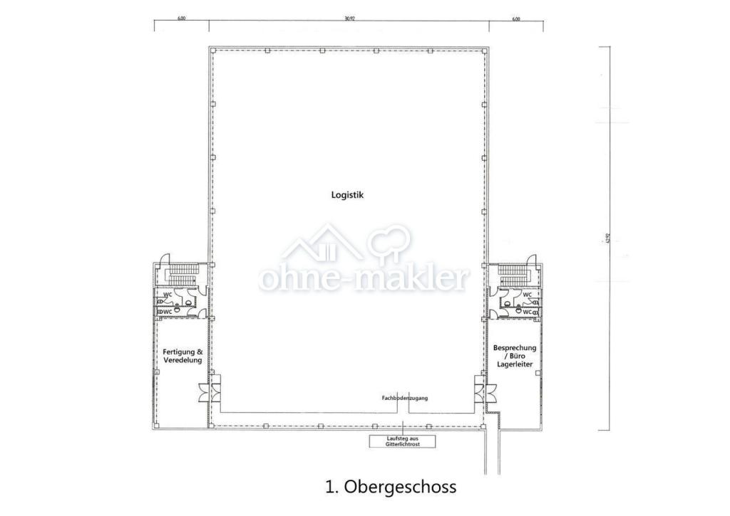 Grundriss Logistik erster Stoc