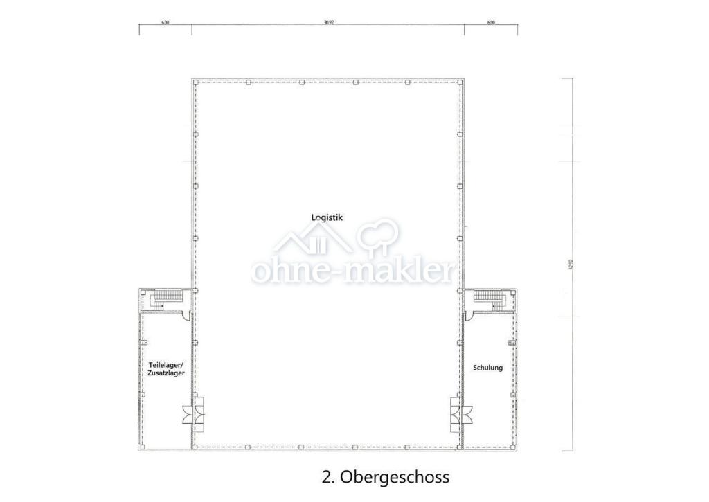 Grundriss Logistik zweiter Sto