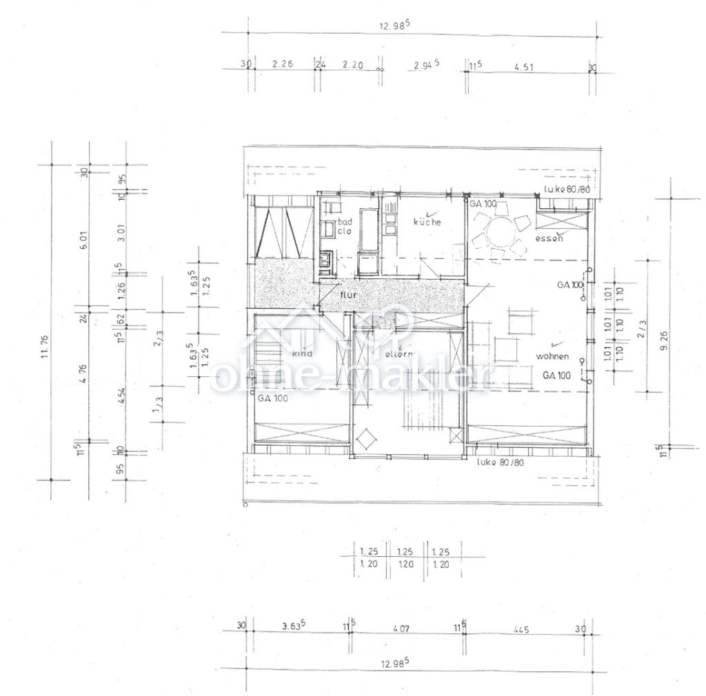 Grundriss der Wohnung