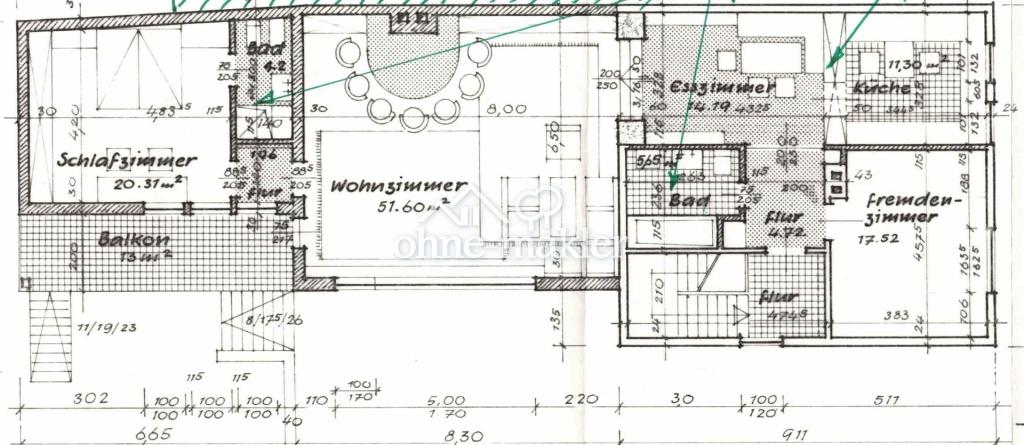 Grundriss Wohnung 2.OG