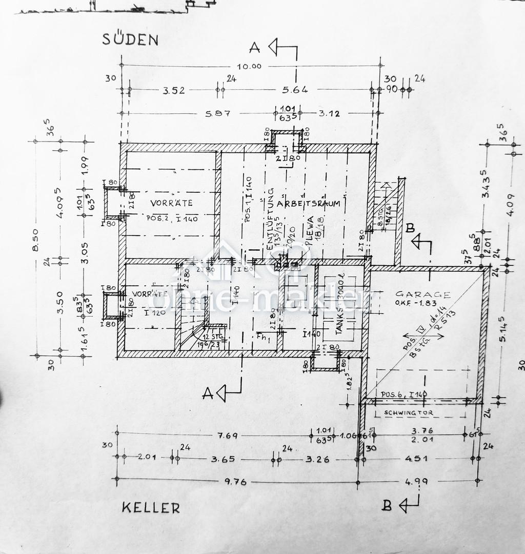Grundriss Keller