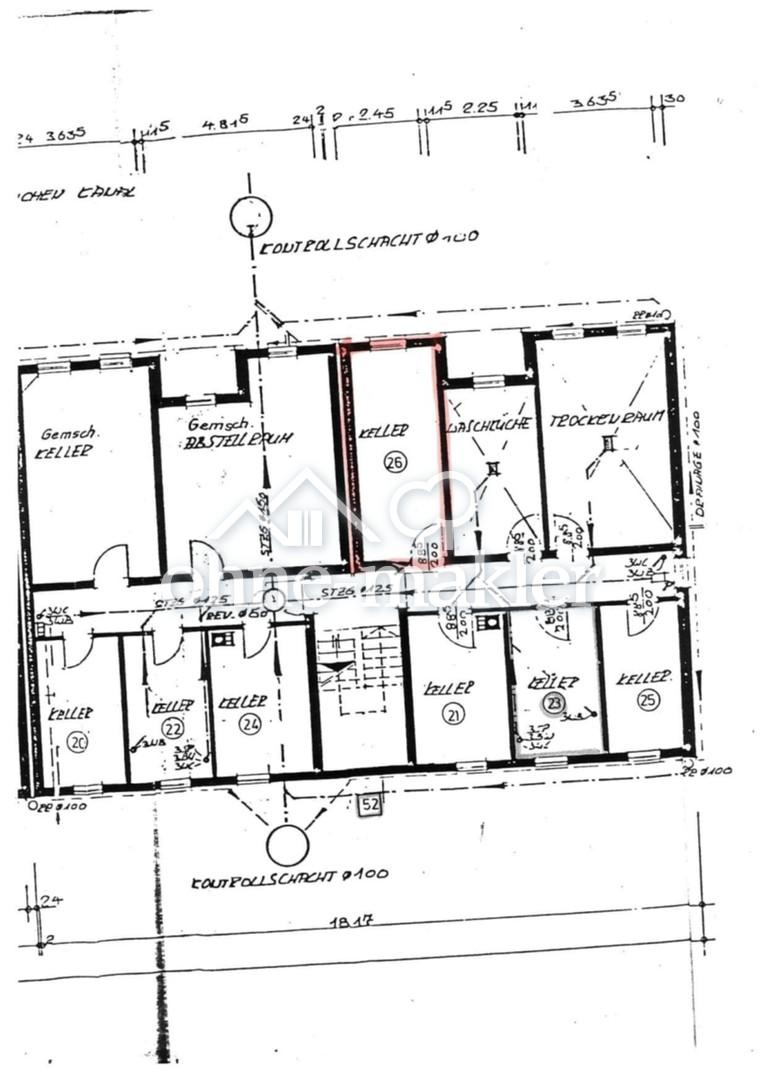 Grundriss Keller