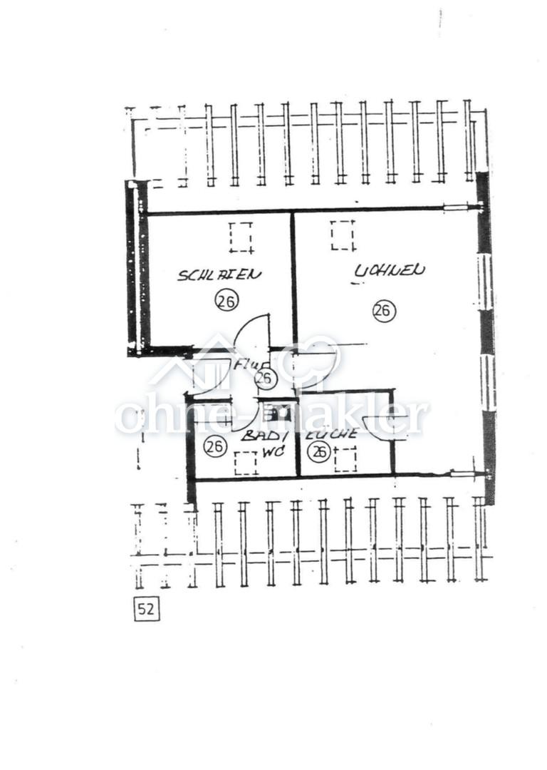 Grundriss Wohnung Nr. 26
