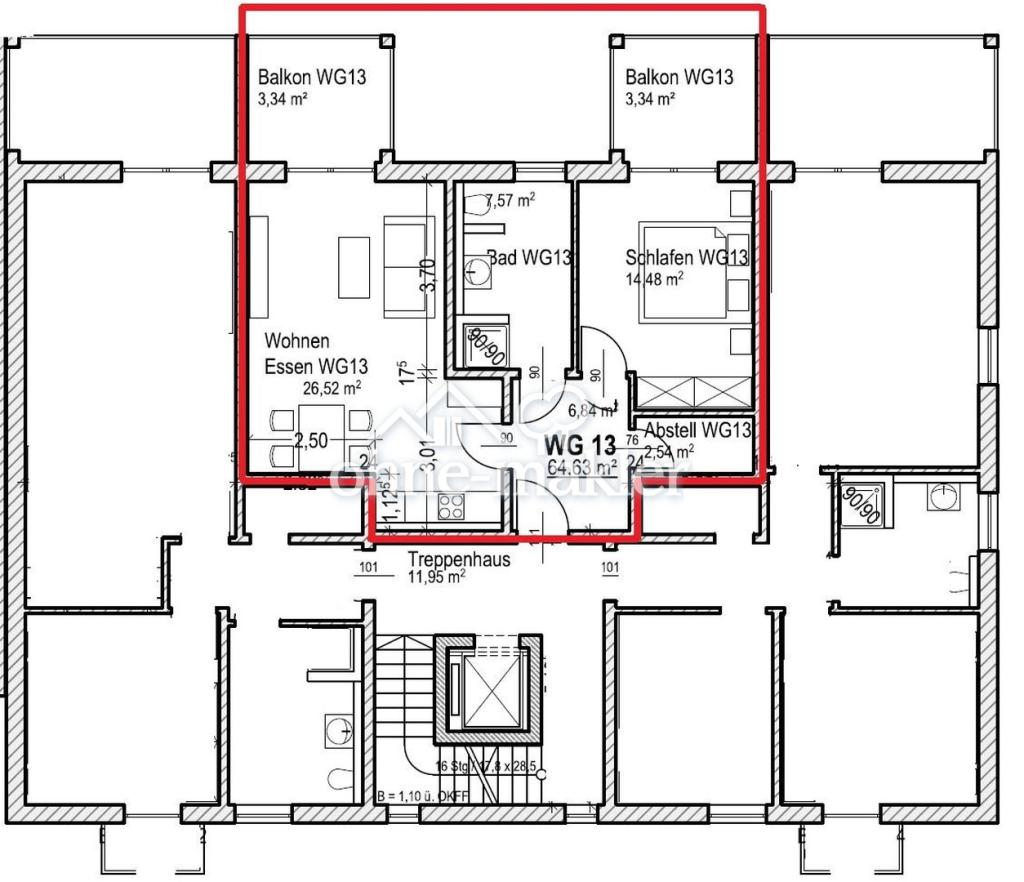 Grundriss Wohnung