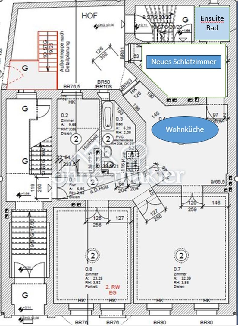 Grundriss Umbauidee