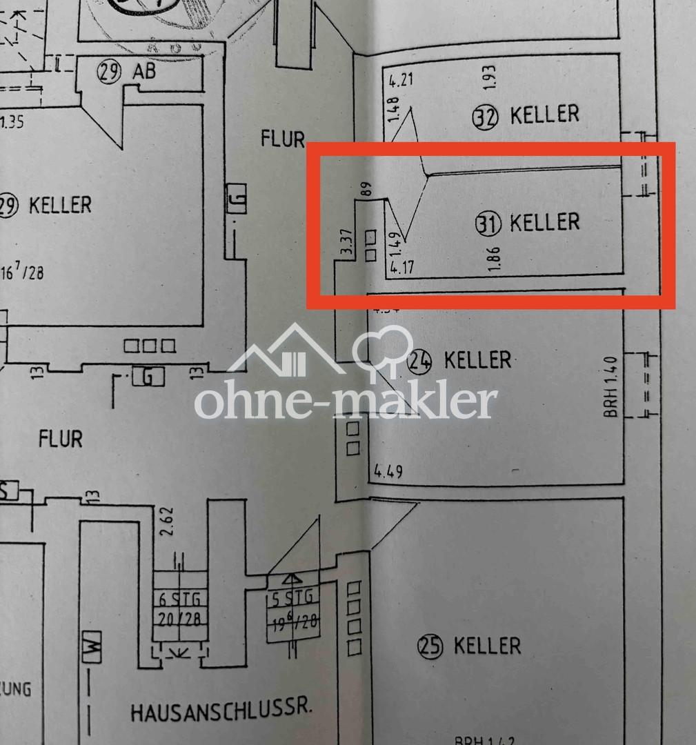 Grundriss Keller