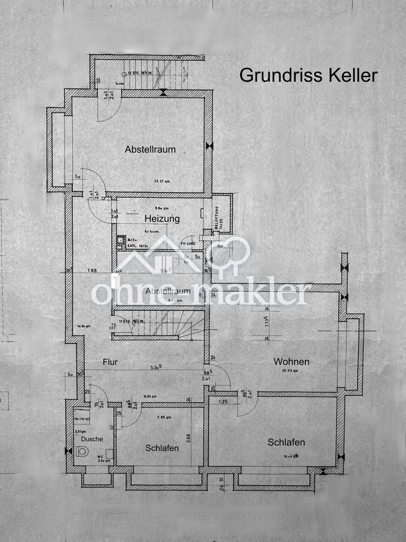 Grundriss Keller