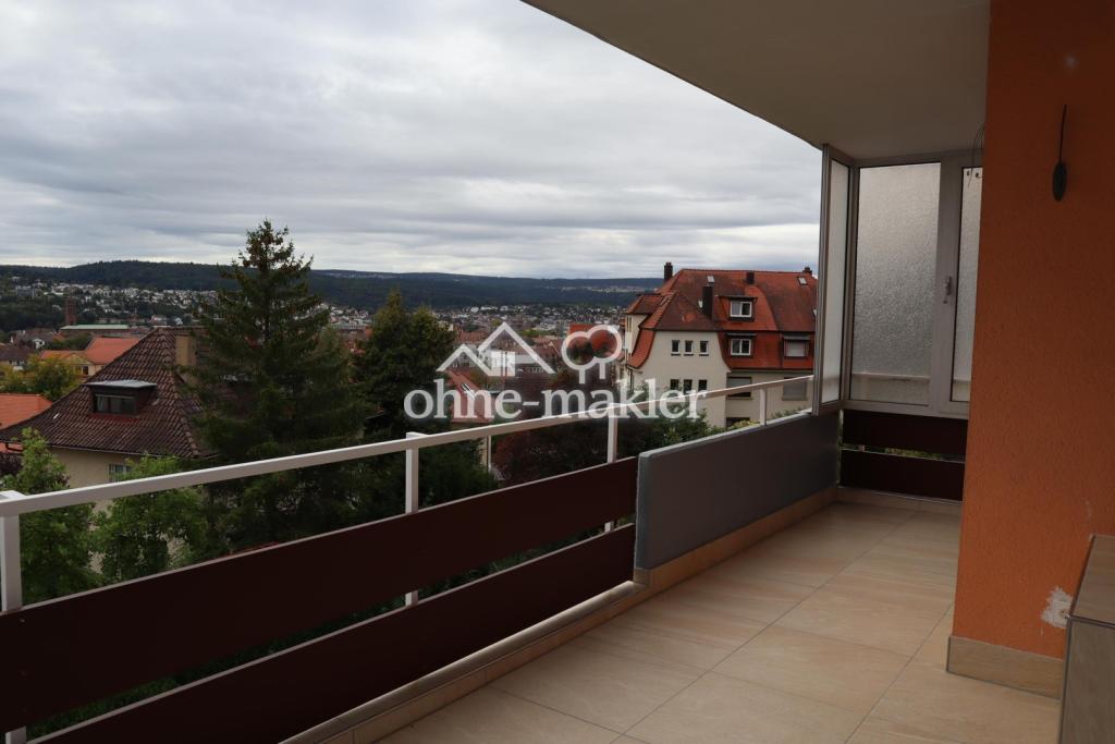 Balkon und Ausblick