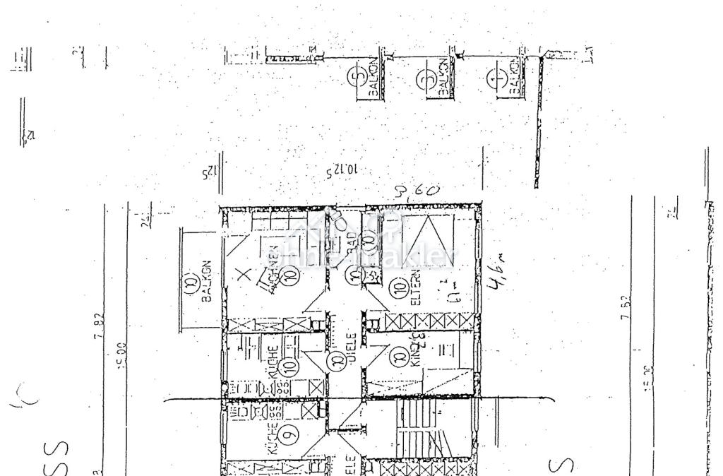 Grundriss mit Abmessungen