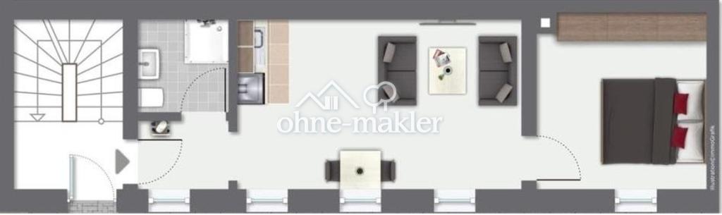 Schöne möblierte 2 Zimmer-Wohnung in Erlangen Zentrum zu vermieten - Foto 5