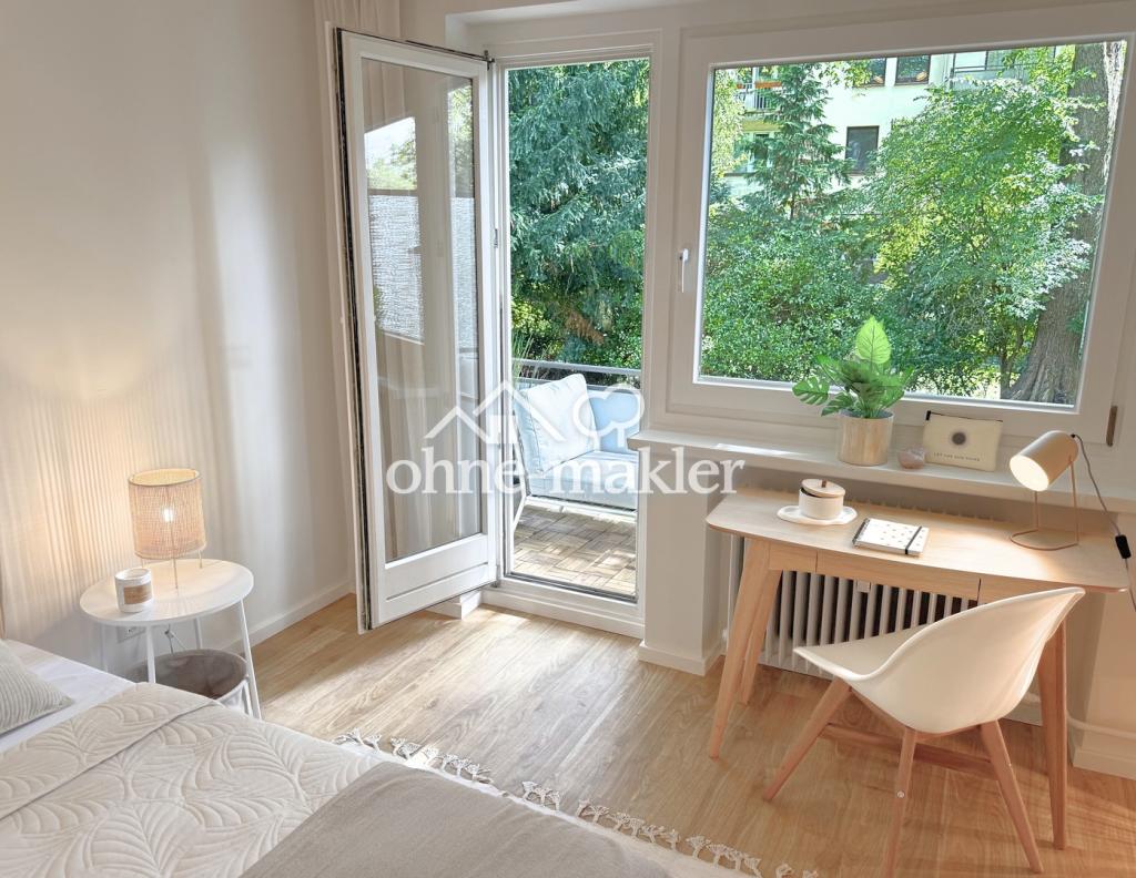 Balkon und Gartenblick