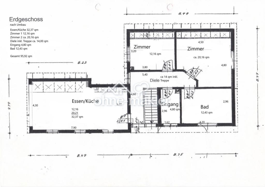 Grundriss Erdgeschoss