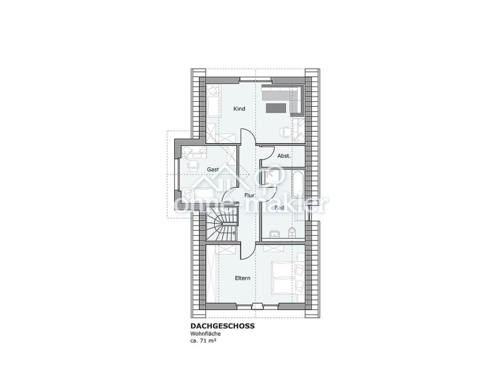 Grundriss DG Lützowstraße 4