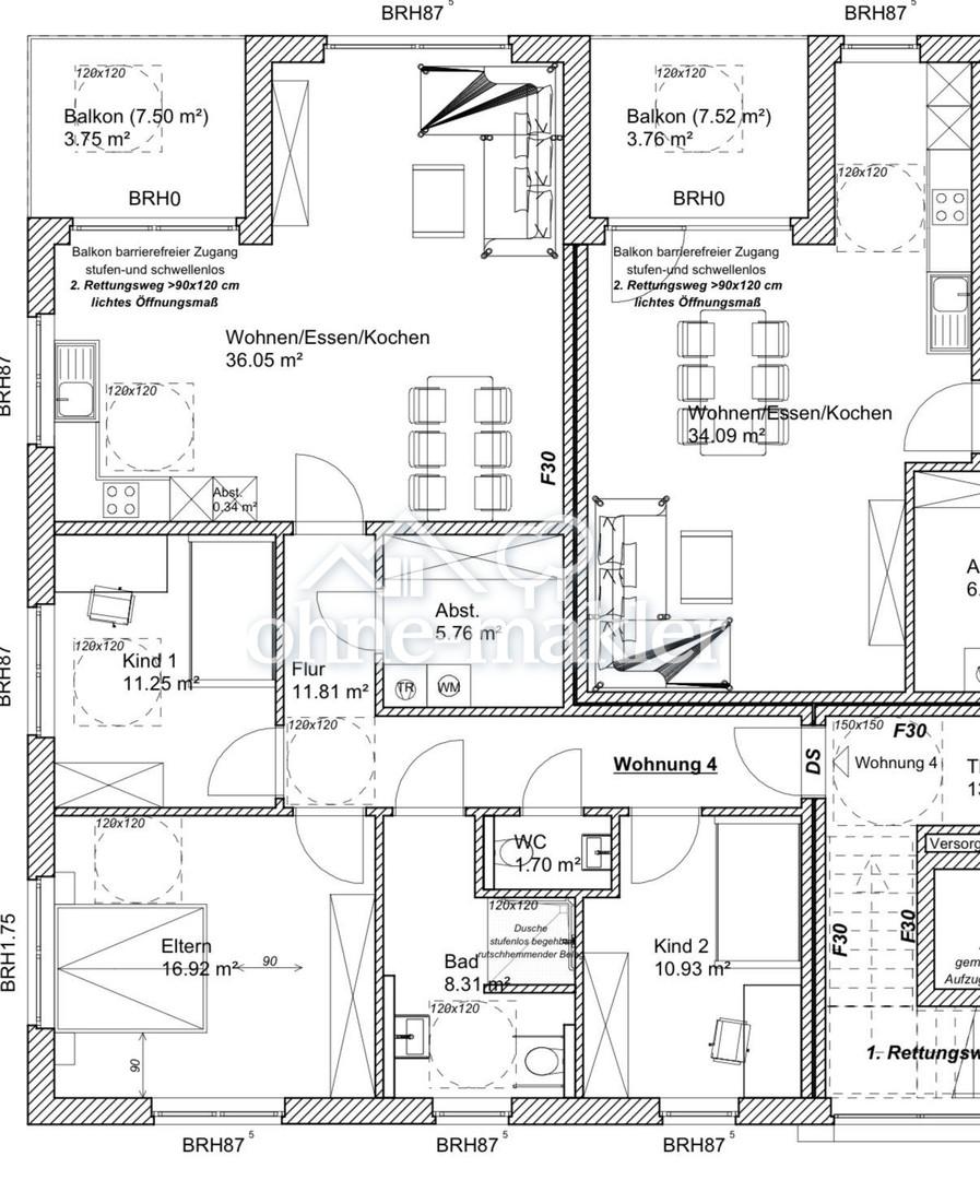 4-Zimmer Neubauwohnung – Erstbezug mit Balkon & Fußbodenheizung | KfW 40 QNG - Photo 4