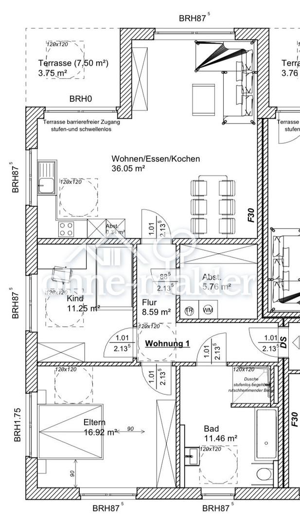 3-Zimmer Erdgeschoss Neubauwohnung in Bissendorf - Wissingen | Terrasse | 95 m² | Nähe Osnabrück - Foto 4
