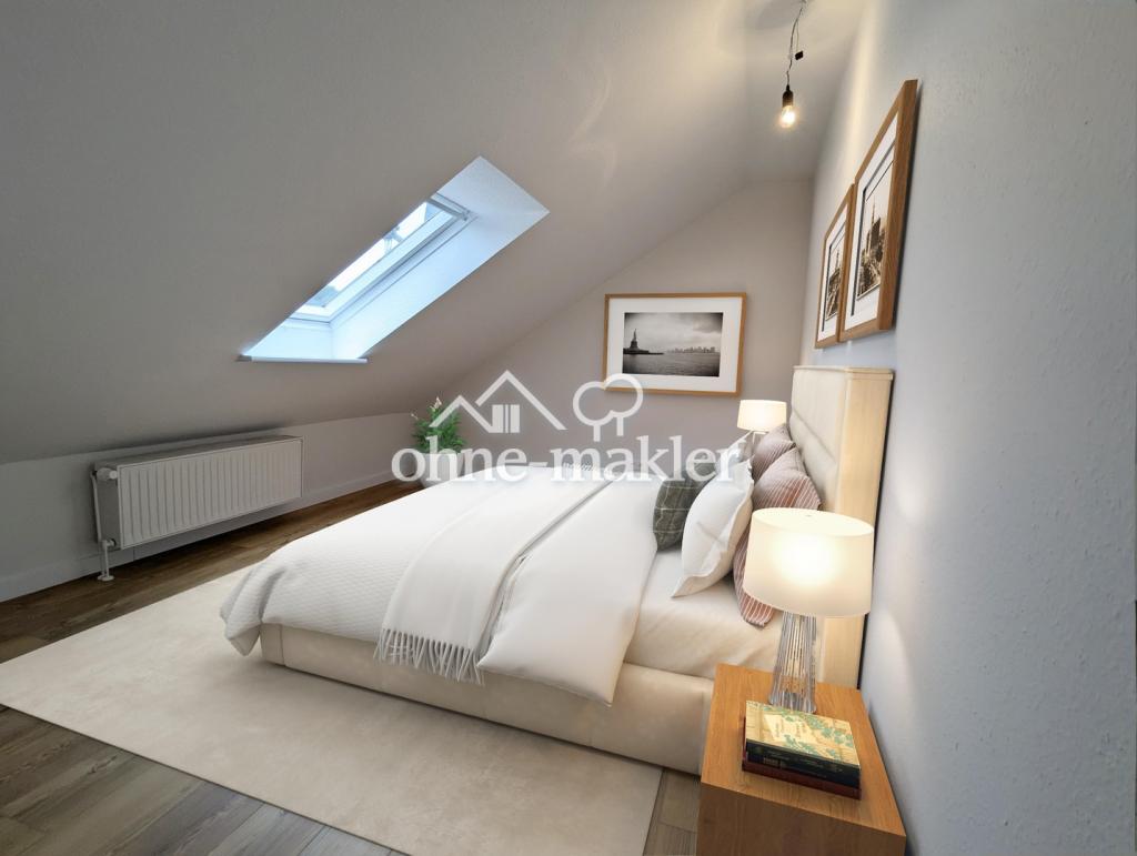 2 Zimmer in teilmöblierter Dachgeschosswohnung – renoviert & WG geeignet | mit EKB - Foto 3