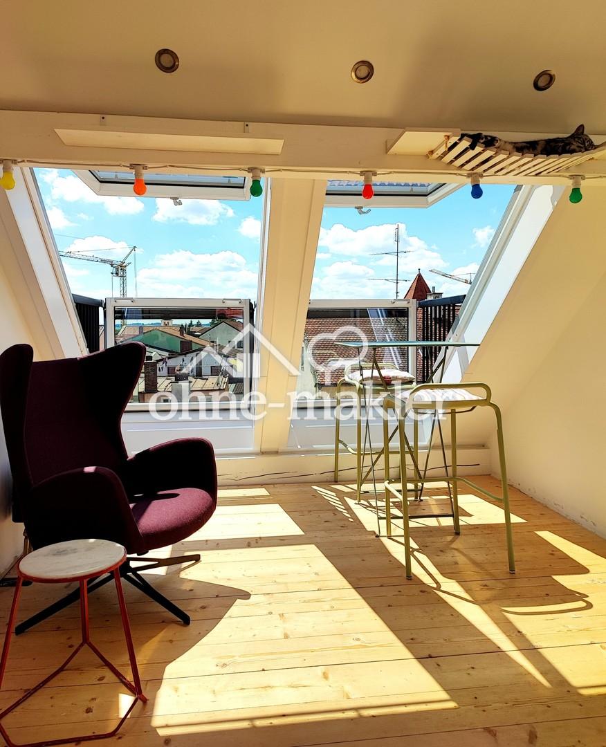 2 Dachbalkone nach Westen