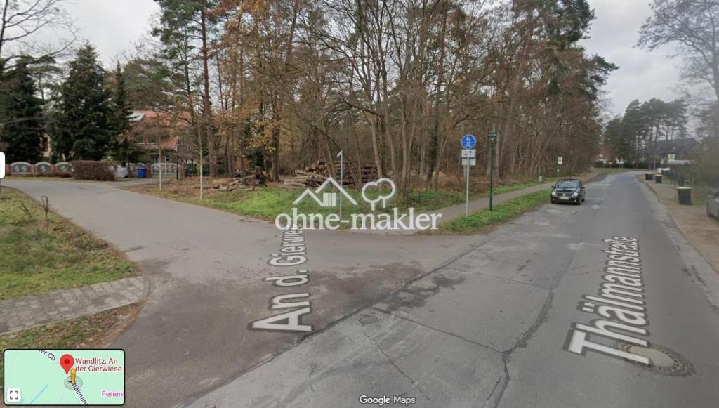 Blick Ecke Grundstück Straße