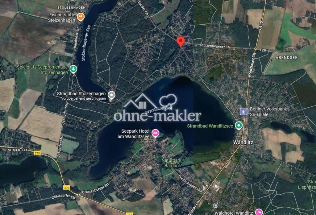 Lage Grundstück Wandlitz
