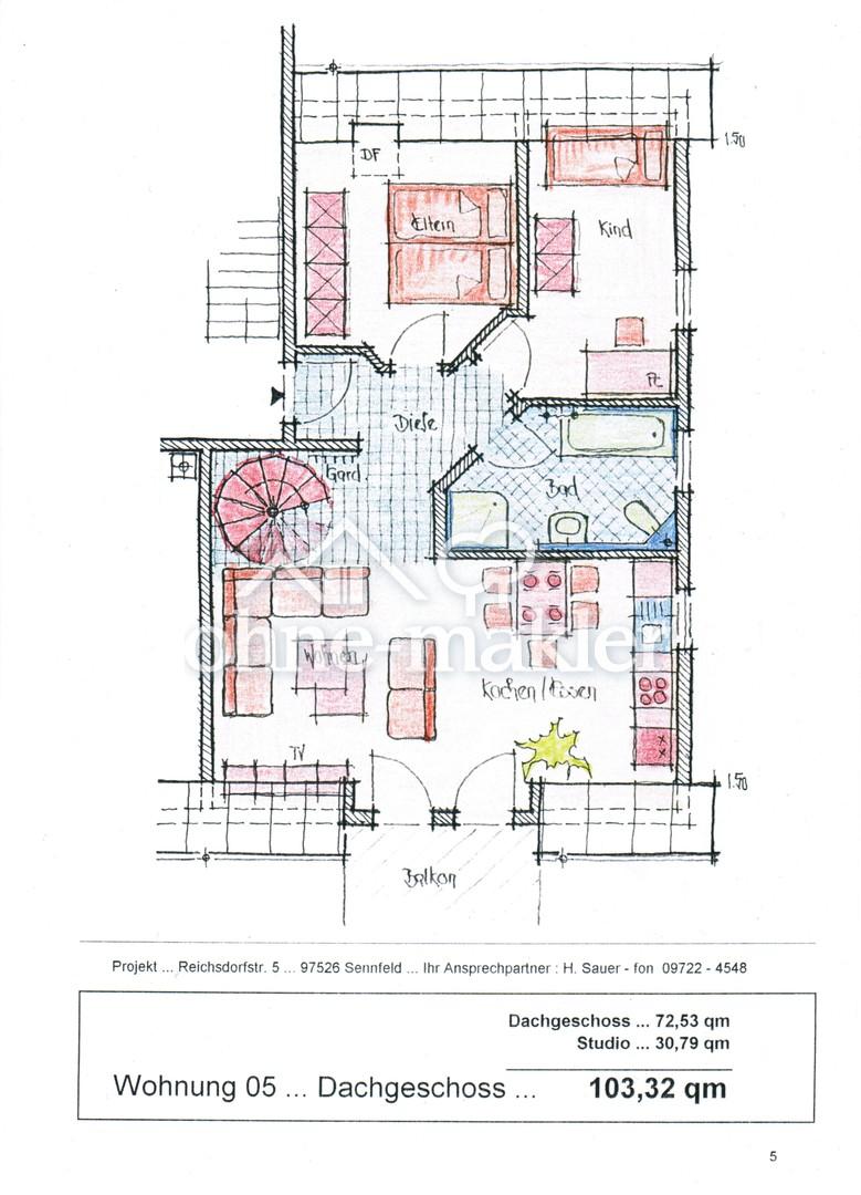 Neuwertige Exclusive/Moderne/Helle Maisonettwohnung 4 Zimmer im Neubaugebiet Sennfeld/Rempertshag - Foto 2
