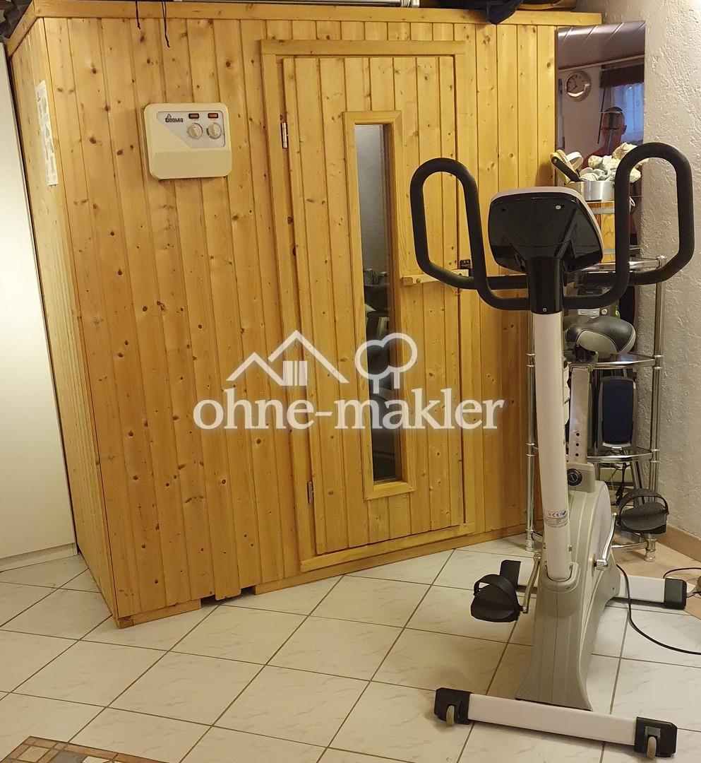 Sauna im Untergeschoss