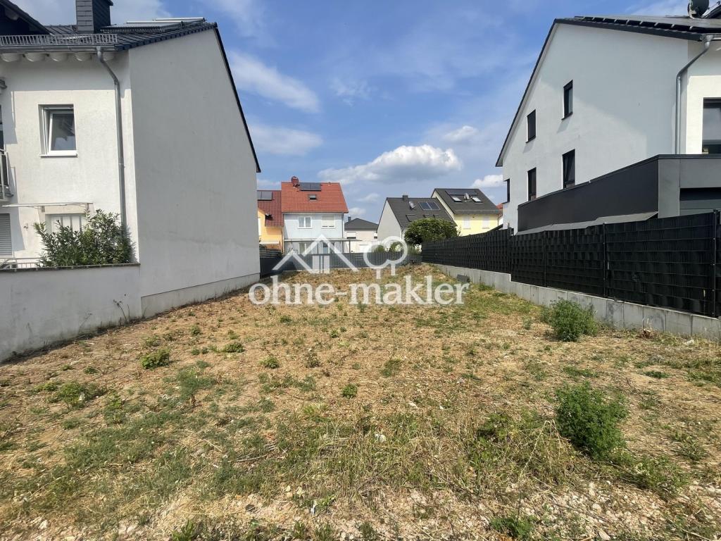 Blick auf das Grundstück