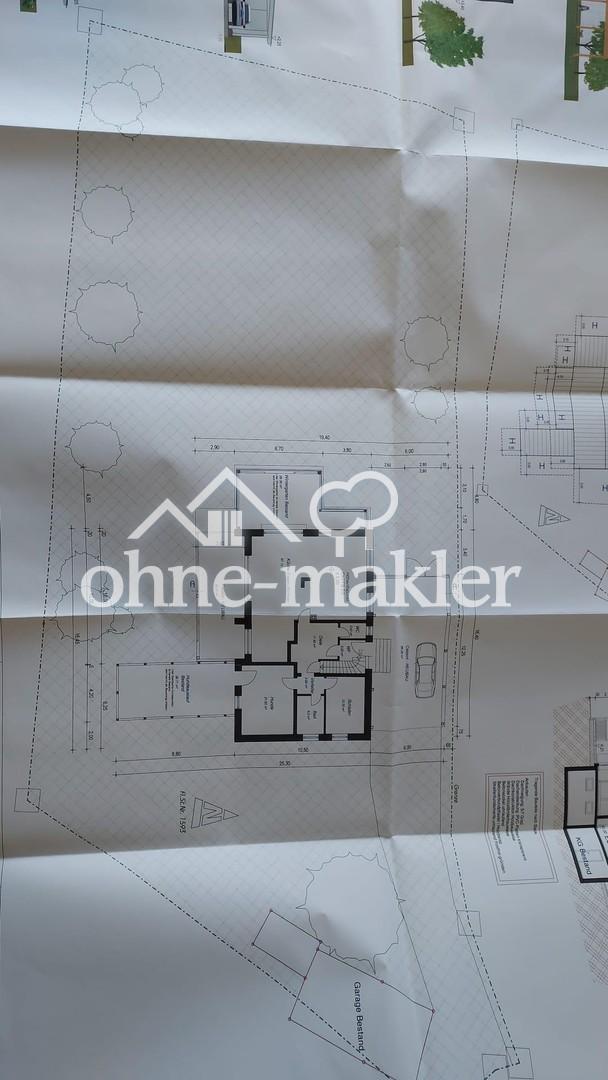 Plan mit Garten