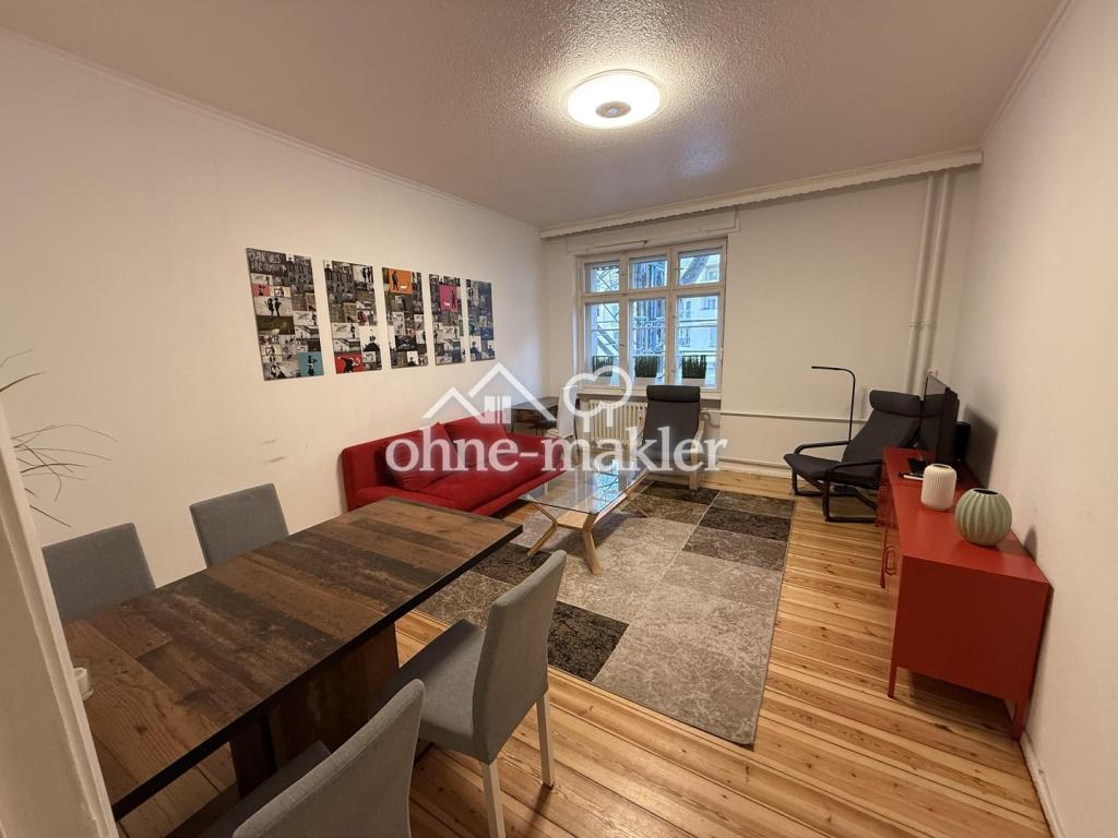 Für 12 Monate: Charlottenburg 58qm, 2-Zimmer, grosser Balkon, gut möbliert - Photo 3