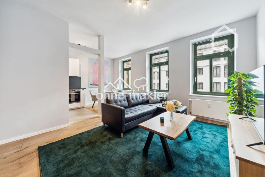 Moderne sanierte möbilierte 2-Zimmerwohnung in zentraler Lage in Leipzig, Stadtteil Reudnitz - Foto 1