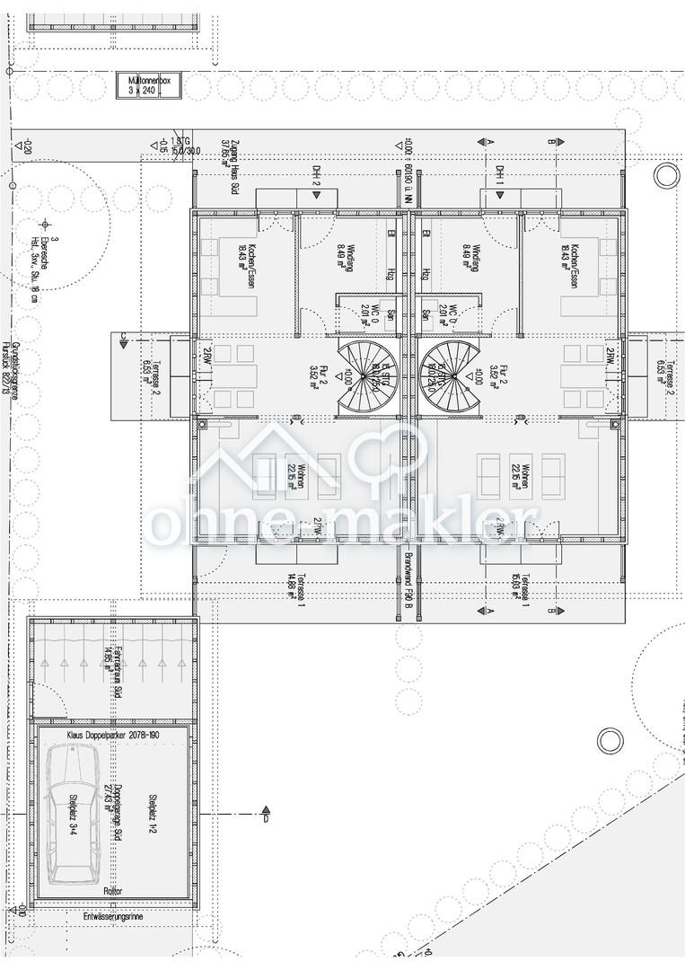 Grundriss EG Baugenehmigung