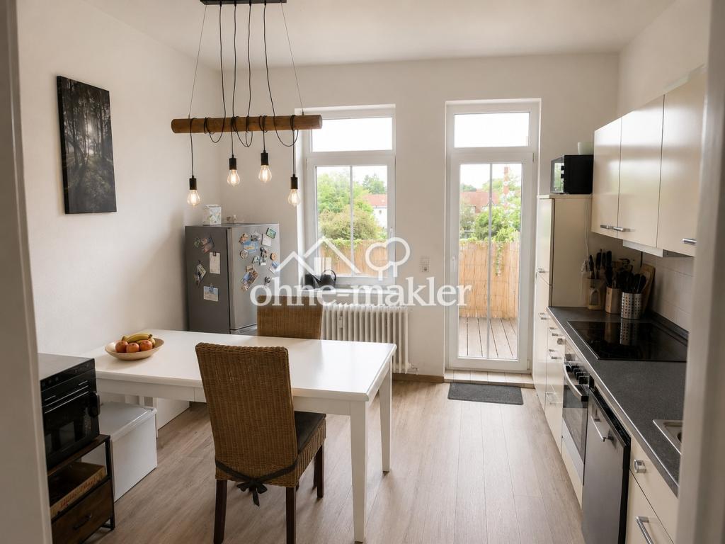 Exklusiv: gepflegte 3-Zimmer-Wohnung mit Balkon, unverbautem Blick, schöner Garten - Foto 3