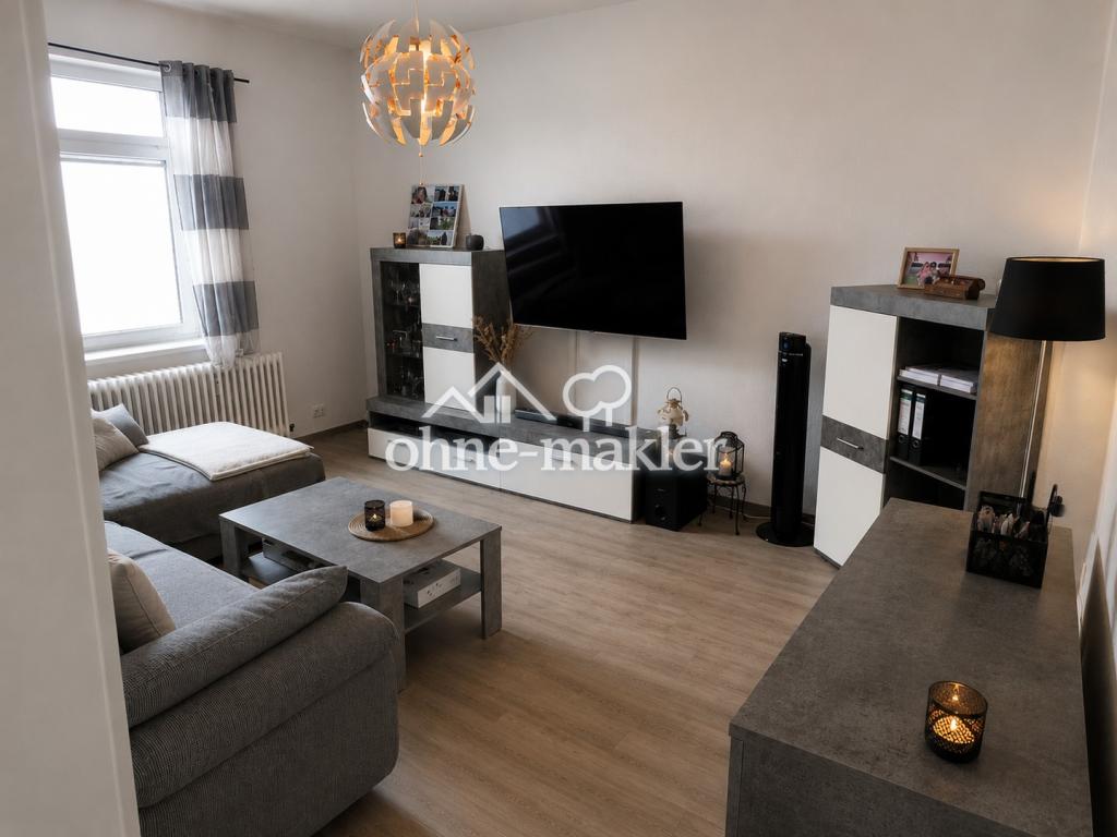 Exklusiv: gepflegte 3-Zimmer-Wohnung mit Balkon, unverbautem Blick, schöner Garten - Foto 1