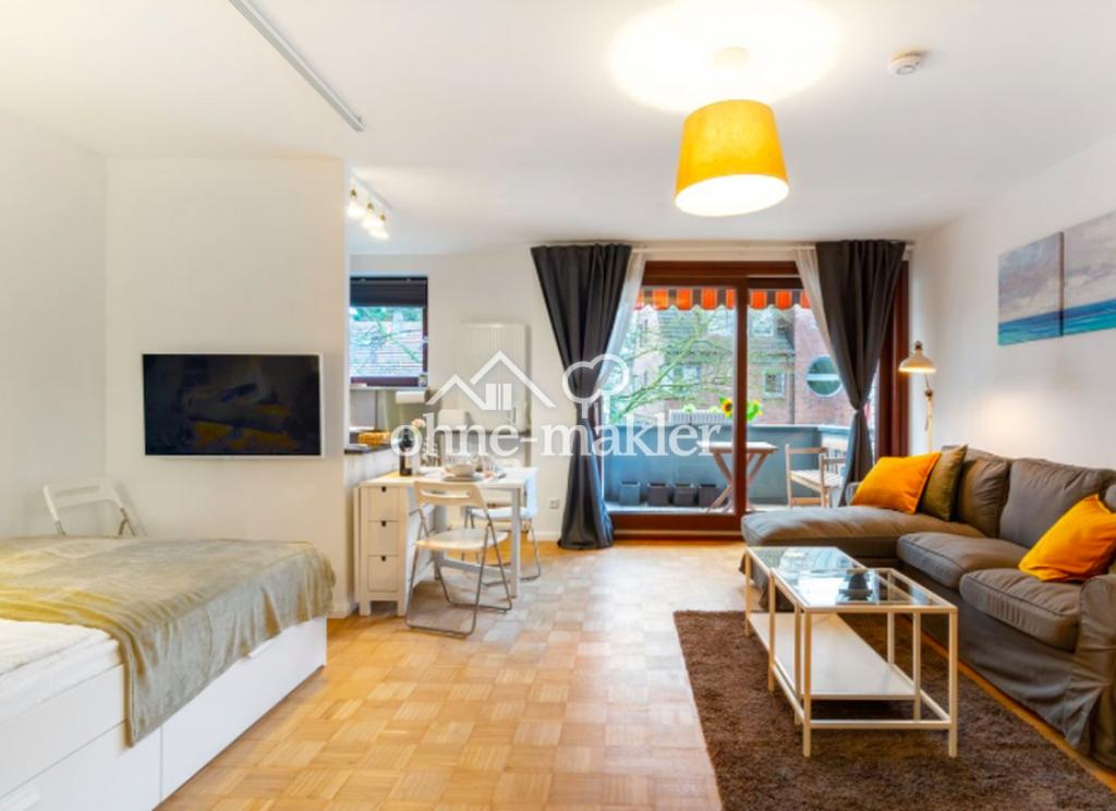 Möblierte 1-Zimmer Wohnung, modern, ruhig, gut angebunden HH-Fuhlsbüttel - Photo 1