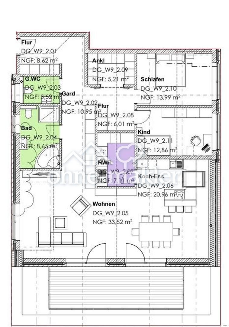 Moderne barrierefreie 3 Zimmer-Neubauwohnung - Photo 1