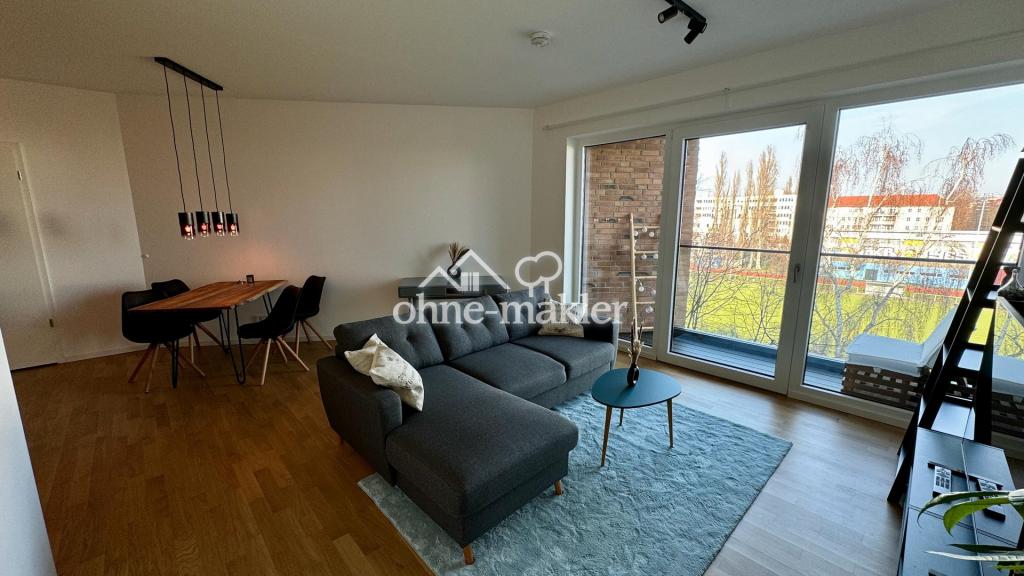 Hochwertige 2-Zimmer-Neubauwohnung mit Loggia, möbliert, Friedrichshain - Foto 2