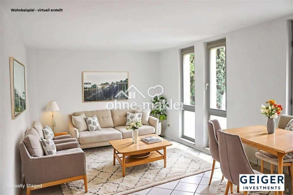 Stilvoll modernisierte 2-Zimmer-Wohnung mit Balkon, Terrasse & TG-Stellplatz – Nähe SAP & HD Druck - Photo 1