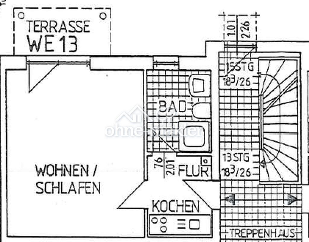 Frisch renovierte & voll möblierte 1-Zimmer-Wohnung mit Terrasse in Lehrte-Hämelerwald - Foto 5