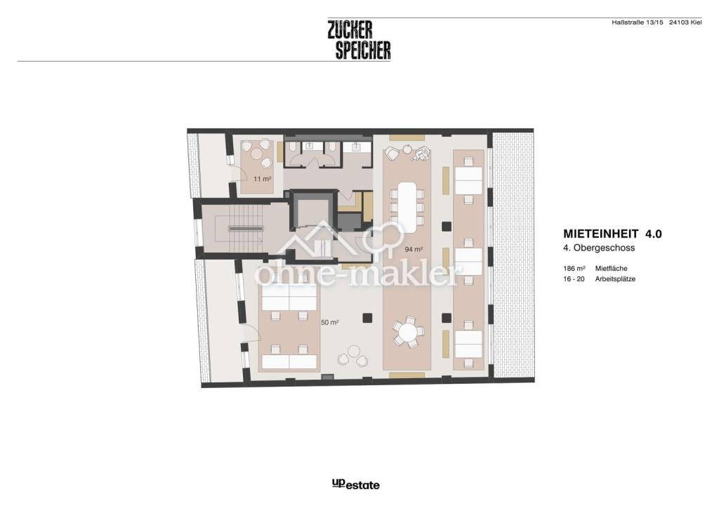Grundriss 4. Obergeschoss