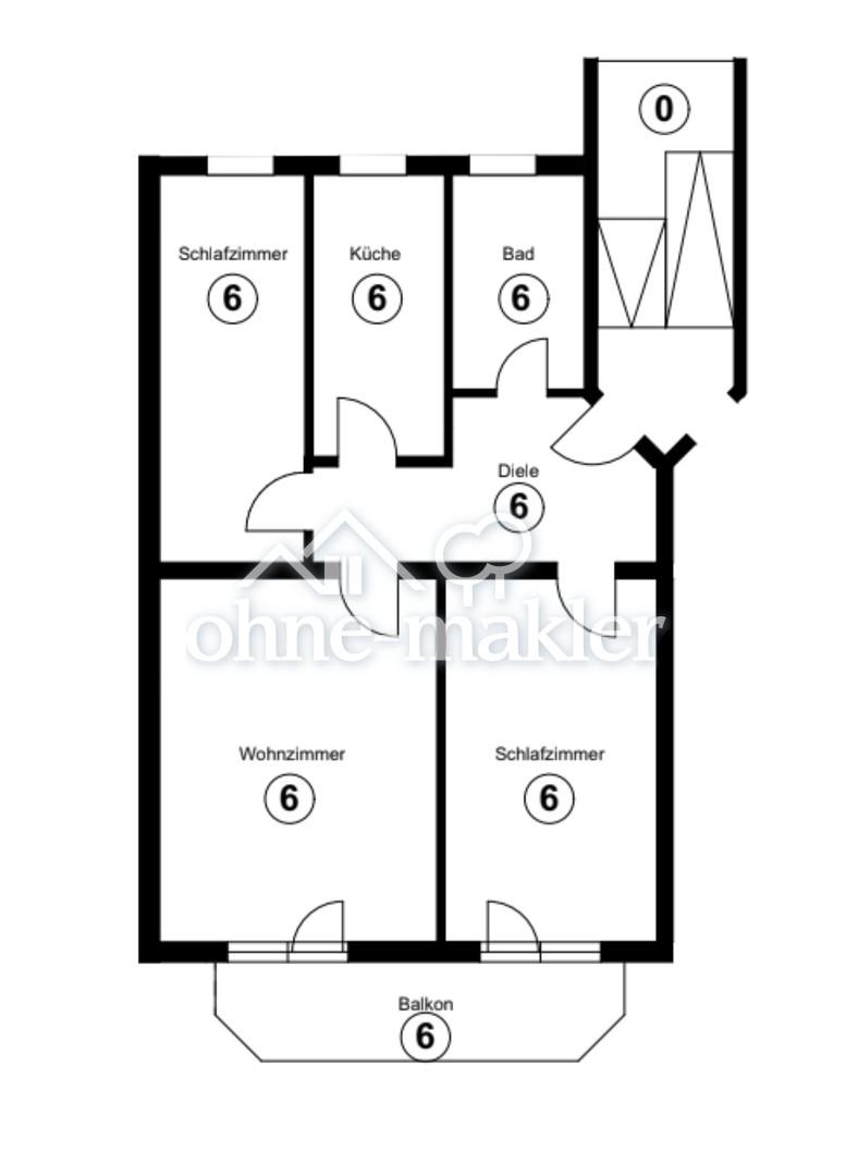 Frisch sanierte 3-Zimmer-Wohnung mit Süd-West-Balkon und Blick ins Grüne in Fürth-Unterfarrnbach - Foto 5