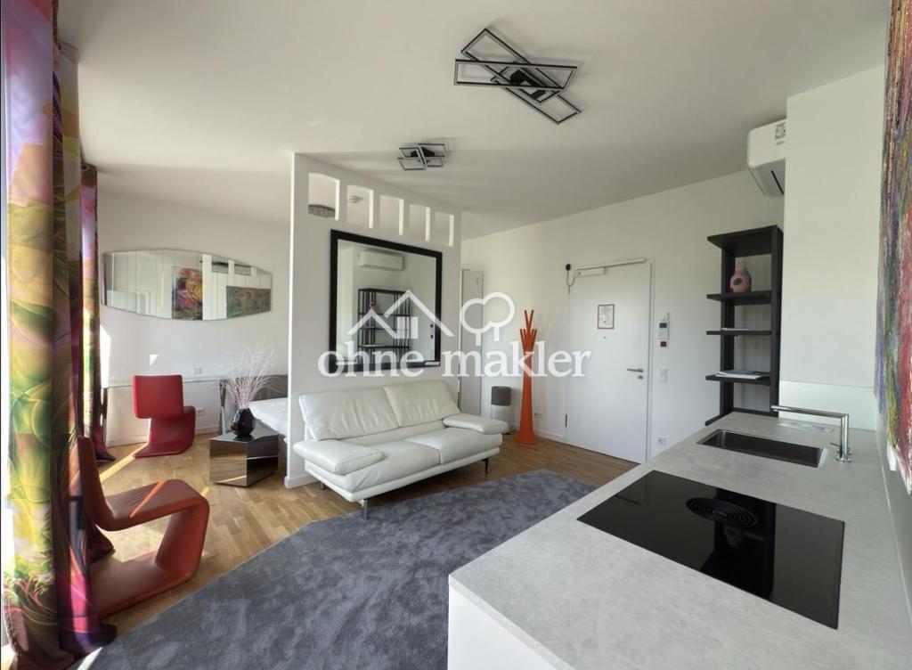 Penthouse-Designstudio mit Balkon & Aufzug – Neubau 2022 – Möbliert – 1.590 € warm - Photo 2