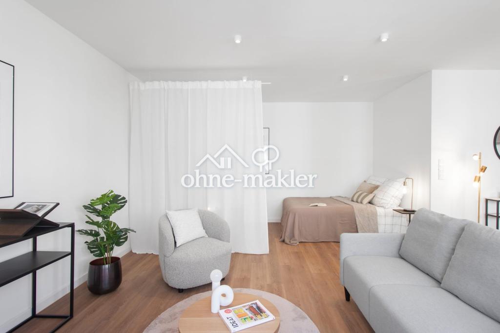 Erstbezug nahe Kö: Exklusives 45m² Apartment, EBK, Balkon, Aufzug, Möbliert - Foto 2