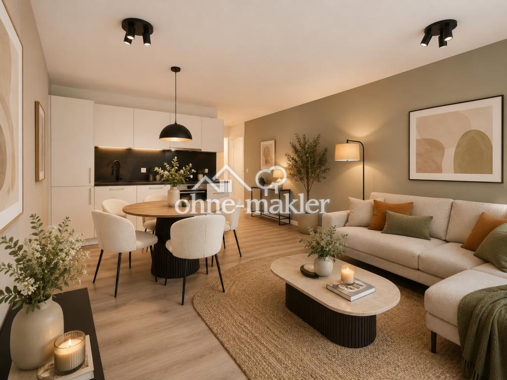 *TOP* Charmante 2-Zimmer Neubauwohnung mit Balkon und Einbauküche in optimaler Lage - Foto 1