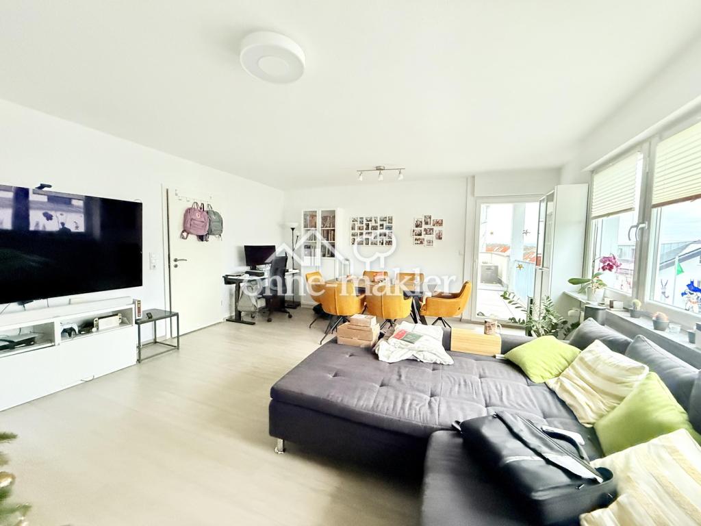 Moderne 3-Zimmer-Wohnung mit Einbauküche und großer Terrasse mit Blick in den Rheingau - Foto 2