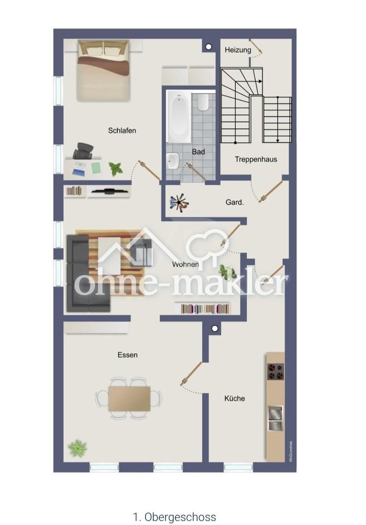 Charmante 3-Zimmer-Wohnung im 1. OG in der Speyerer Altstadt - Foto 3