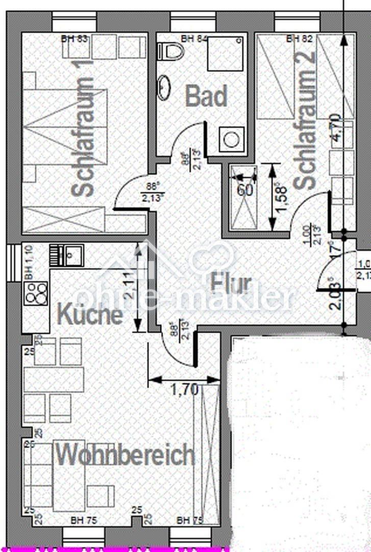 3 Raum Wohnung mit Fußbodenheizung, Sagard -Rügen - Photo 3