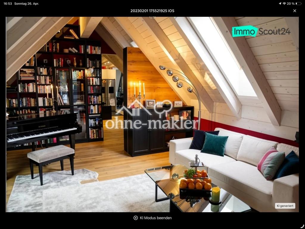 Sehr schöne Penthouse-Wohnung mit Dachterrasse am Stadtpark (WG tauglich) - Foto 5