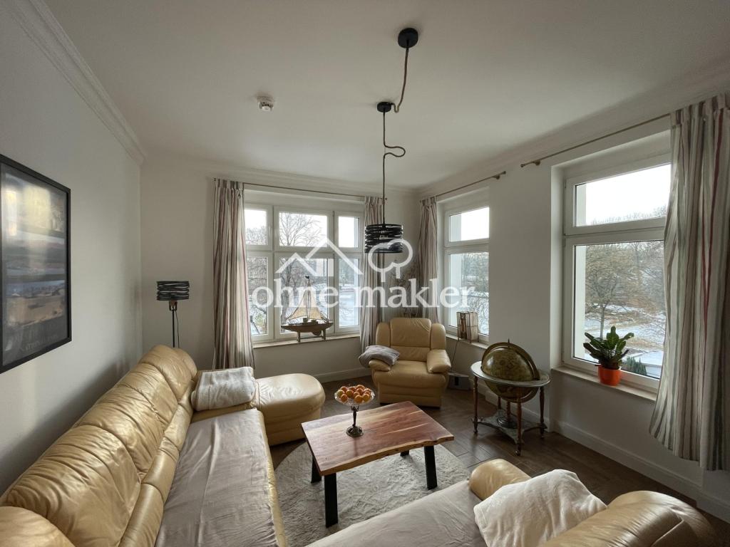 Möblierte 3 Raum Altbauwohnung mit Seeblick/Furnished Apartment with Lake View in Berlin-Pankow - Foto 3