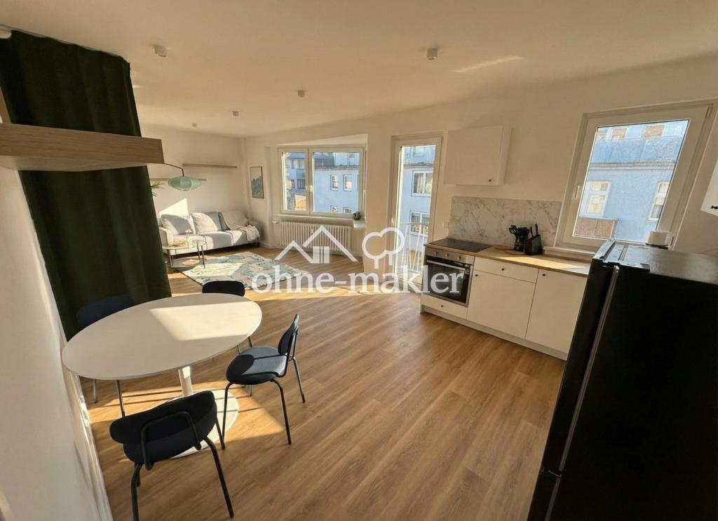 Erstbezug nahe Kö: Exklusives 1,5-Zi.-Apartment, EBK, Balkon, Aufzug, Möbliert - Foto 1