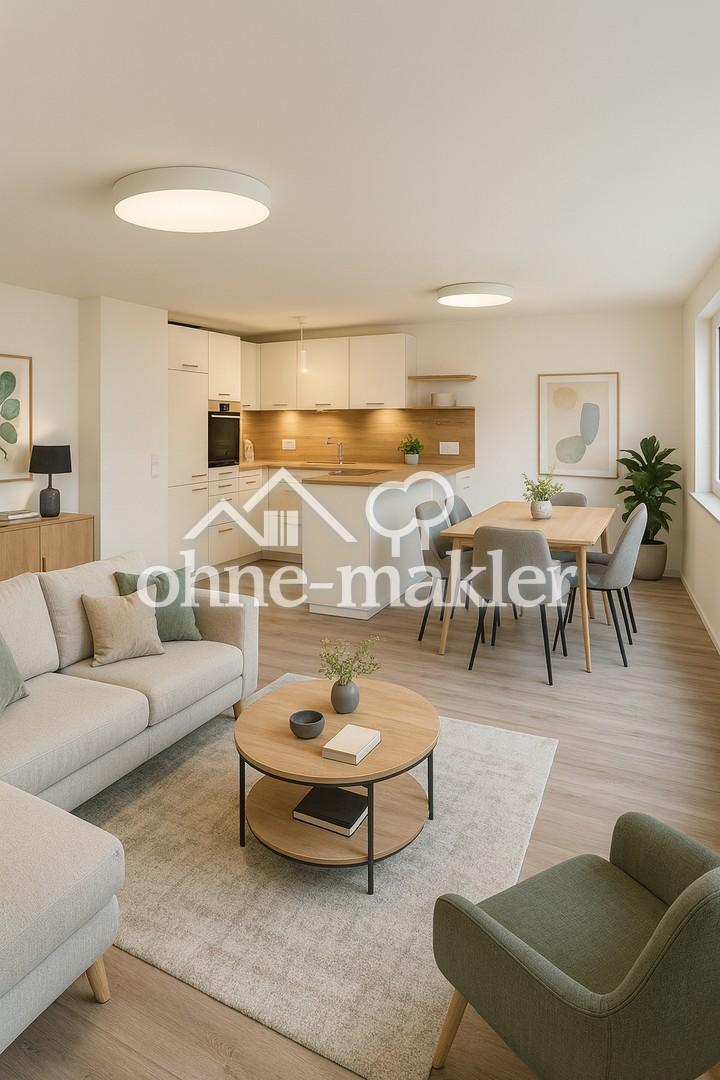 Kernsanierte Wohnung in Dorfmitte mit hochwertigem Ausbaustandard, moderner Küche und Terrasse - Foto 3