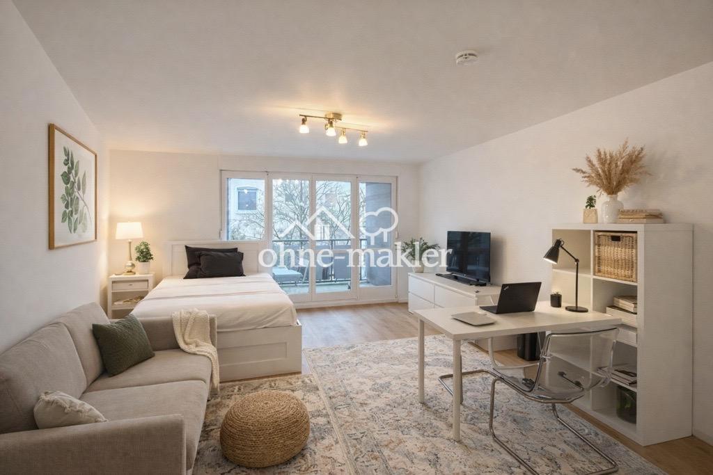 Moderne, voll möblierte 1-Zimmer-Wohnung mit Balkon in zentraler Lage (Eberhardshof)) - Photo 1